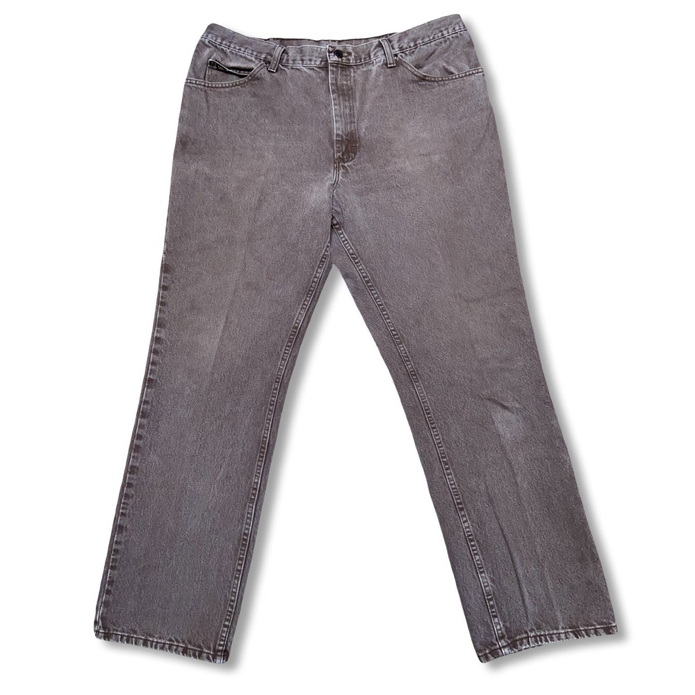 Vintage Lee Jeans Mens 40x32 Actual 38x30 Brown Fade Wash Denim Straight Leg VTG